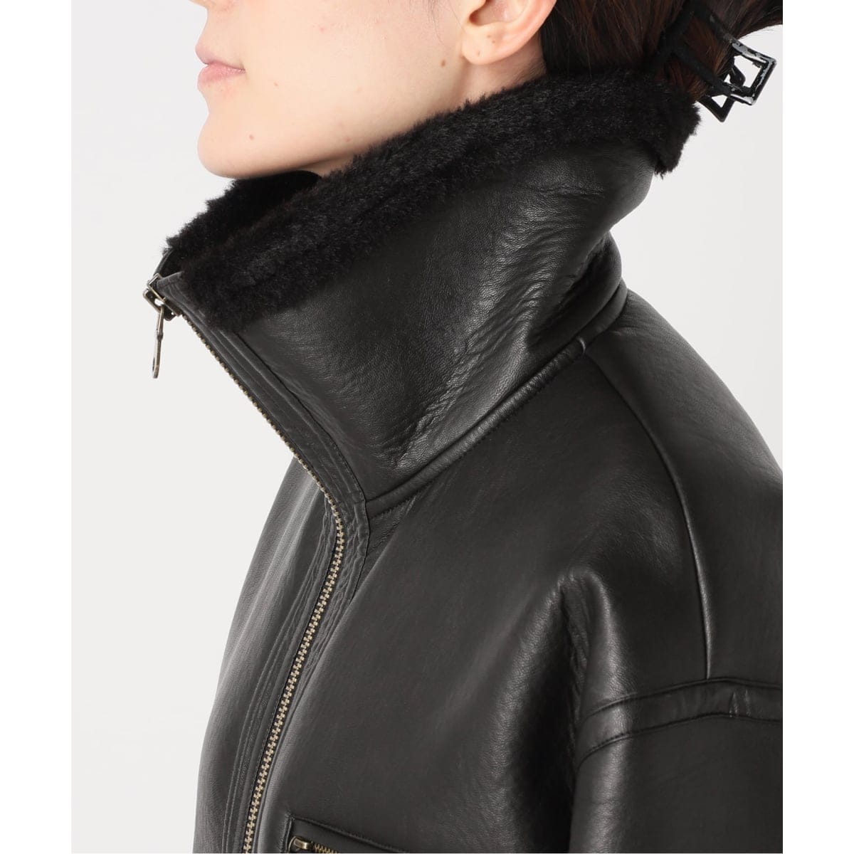 WEB限定追加》フェイクレザーボアブルゾン | ジャーナルスタンダード