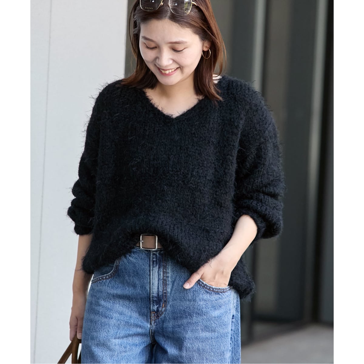 JOURNAL STANDARD - ジャーナルスタンダード JOURNALSTANDARD Vネック アンゴラニット ジャーナルスタンダード(JOURNAL STANDARD) レディース ニット