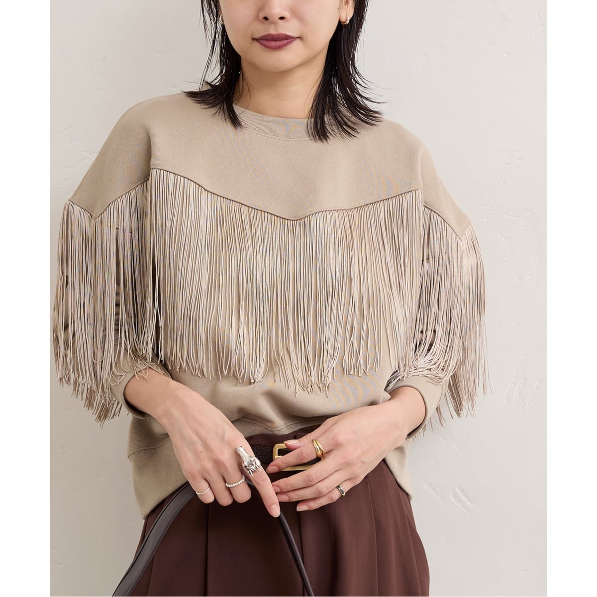 HOLIDAY/ホリデイ】 MINI SWEAT RUFFLE TOPS：スウェット