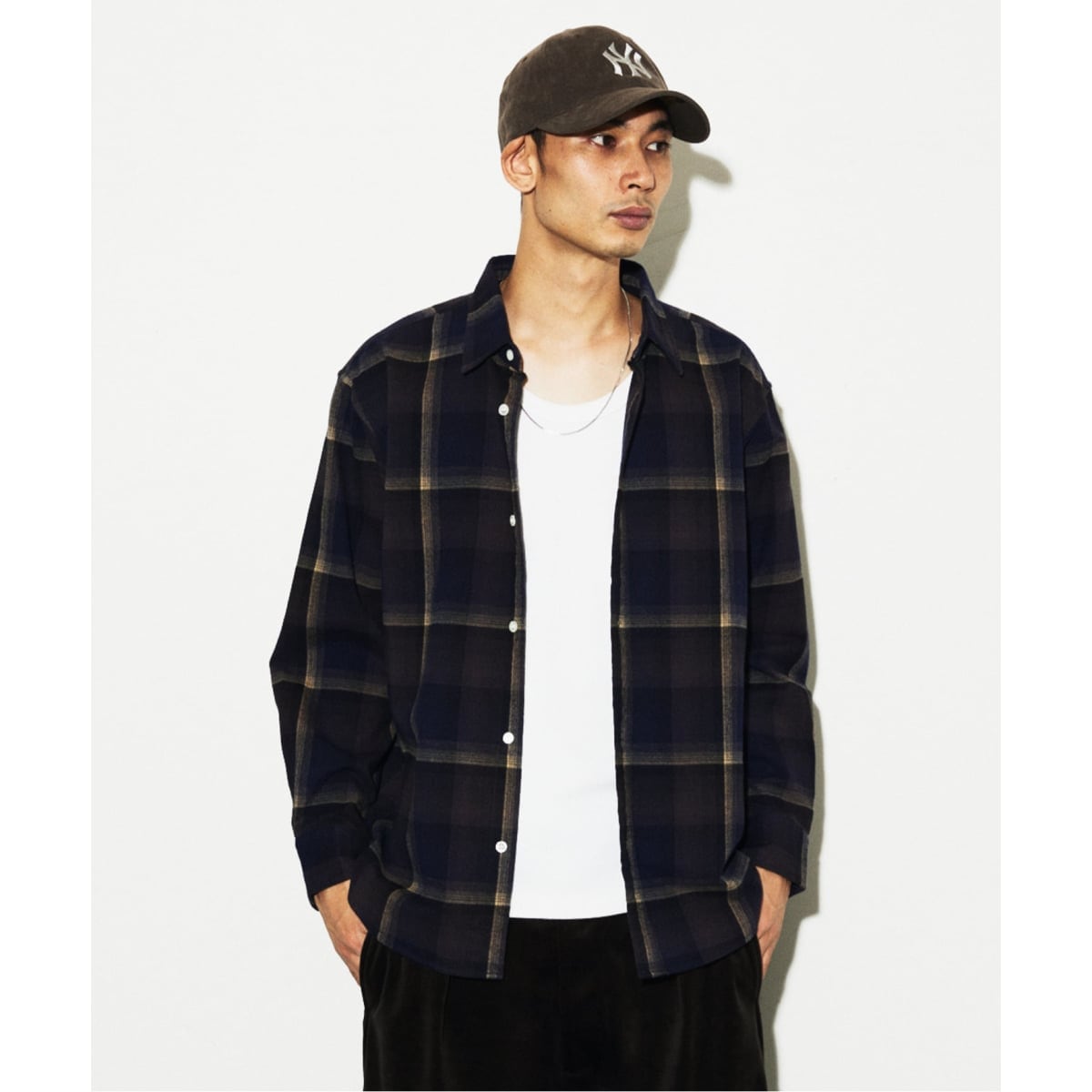 ジャーナルスタンダード　オンブレチェック フランネルシャツ 2