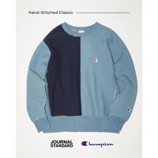 CHAMPION / チャンピオン 別注 ハンド ステッチ クルー スウェット