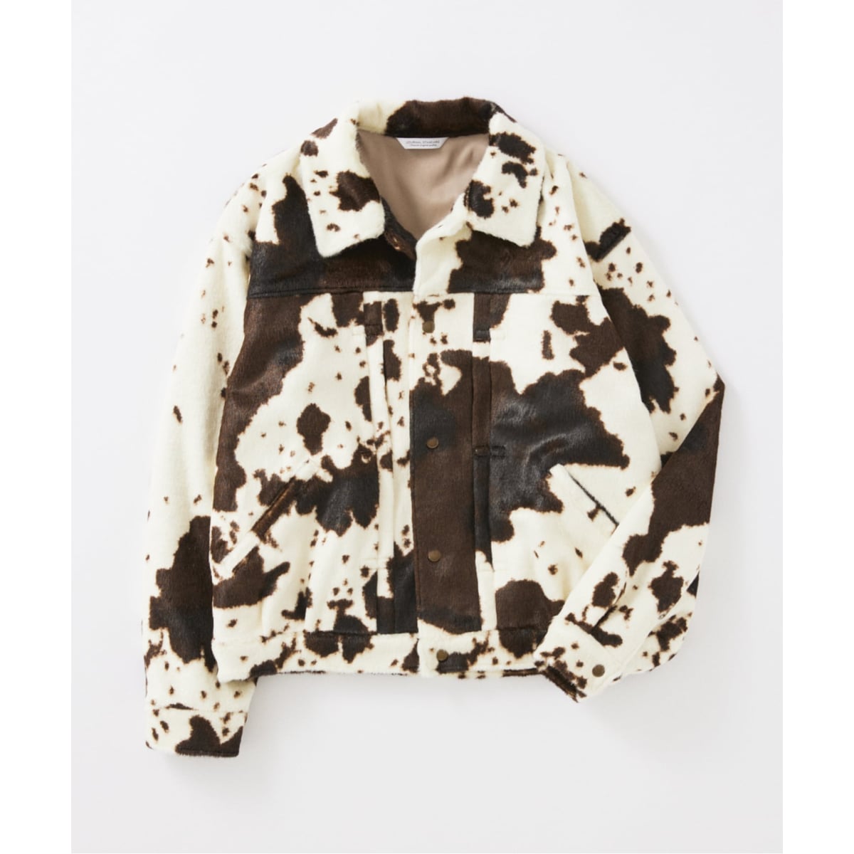 TISSAVEL / ティサベル カウ プリント ファー トラッカー ジャケット