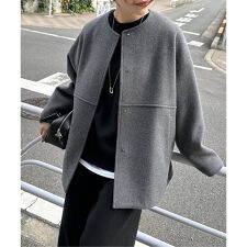 ジャーナルスタンダード(JOURNAL STANDARD)の《追加3》スーパー140ビーバーノーカラーショートコート