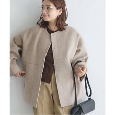 ジャーナルスタンダード(JOURNAL STANDARD)の《追加3》スーパー140ビーバーノーカラーショートコート