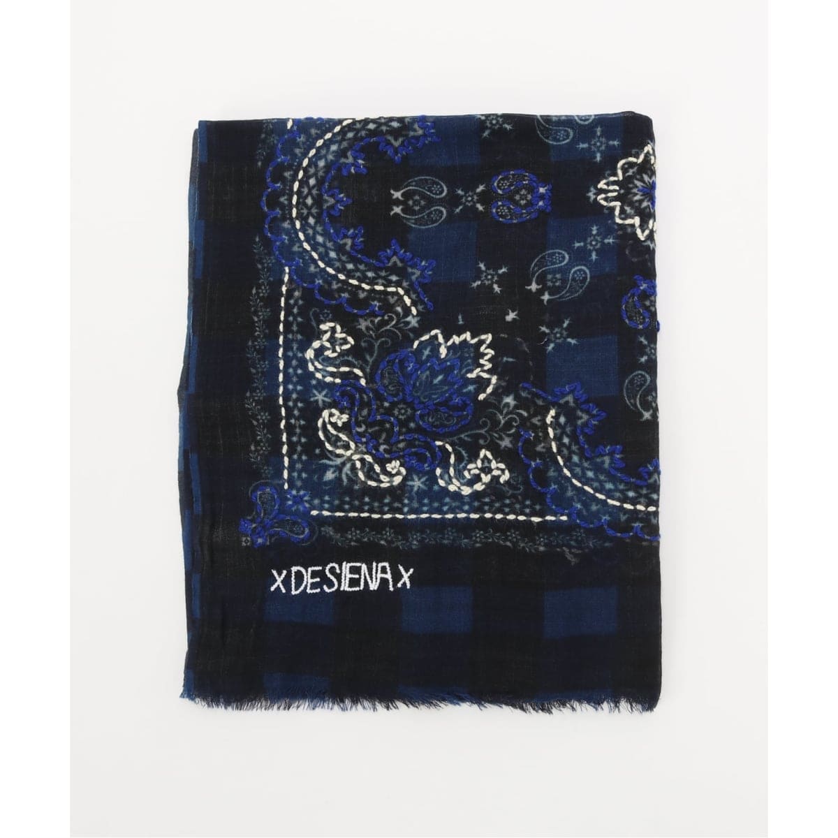 LOVAT＆GREEN/ロバットアンドグリーン】チェックウールストール