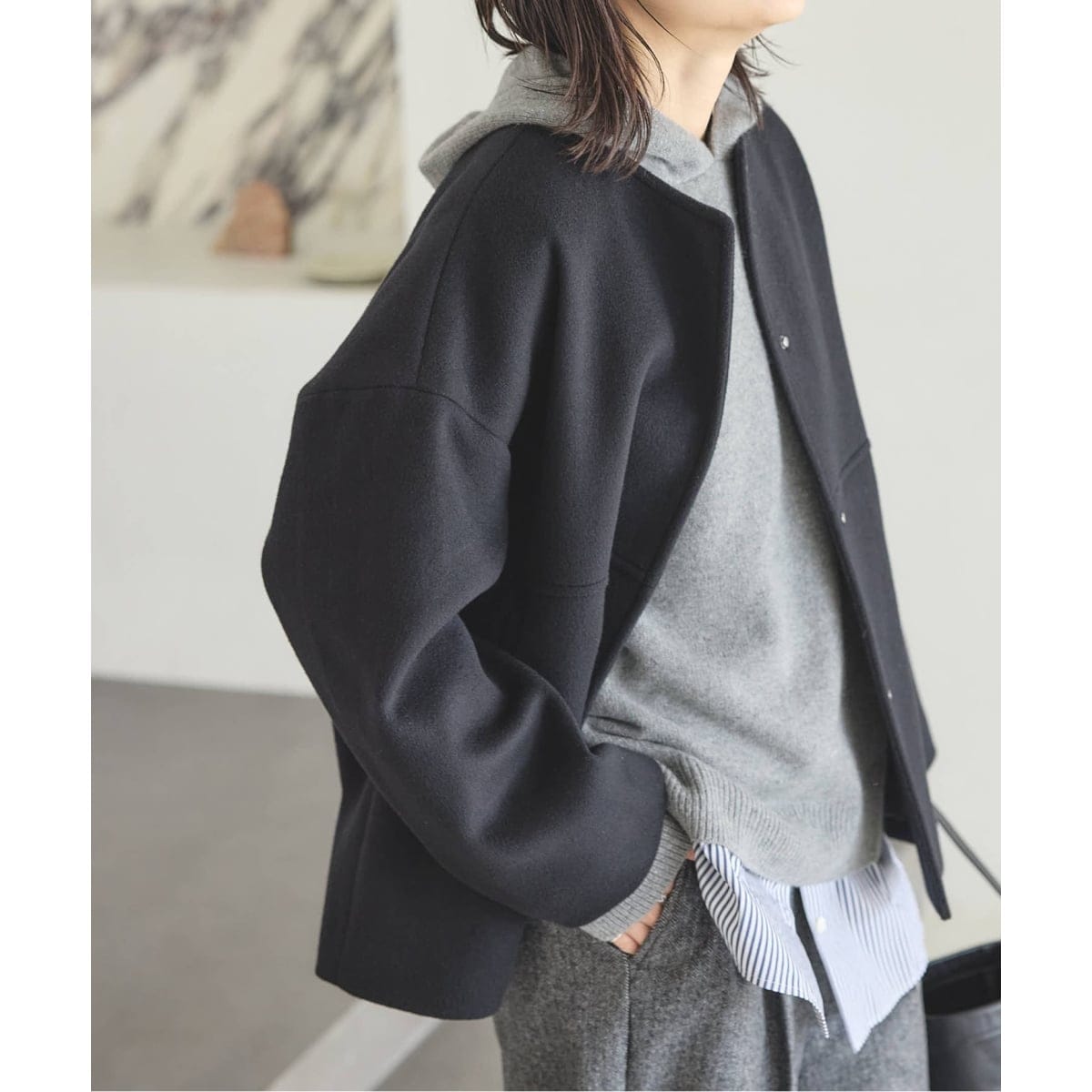 追加》コットンナイロンギャバフレアコート | ジャーナルスタンダード