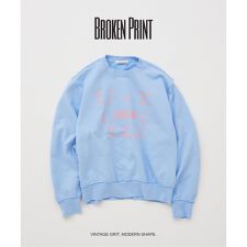 ブロークン プリント クルーネック スウェット