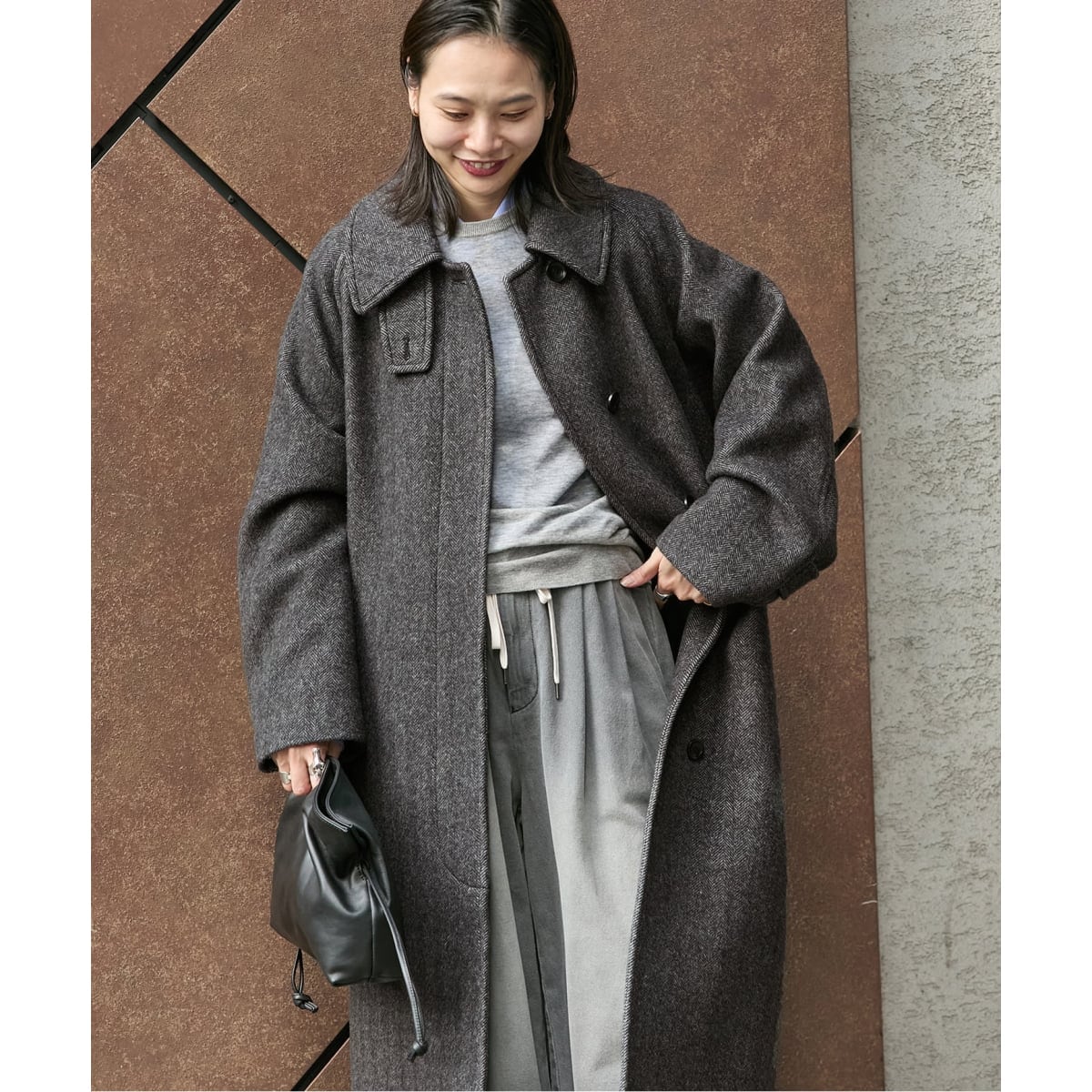 コットンリネンワイドステンカラーコート | ジャーナルスタンダード