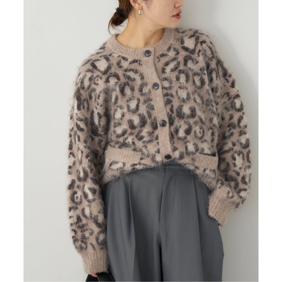 レオパードシャギーニットカーディガン | ジャーナルスタンダード