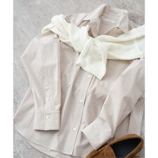 先染めタイプライターレギュラーシャツ