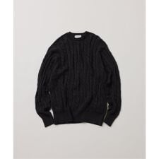 【FOLL / フォル】superfine cotton cable sweater