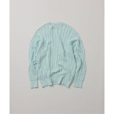 【FOLL / フォル】superfine cotton cable sweater