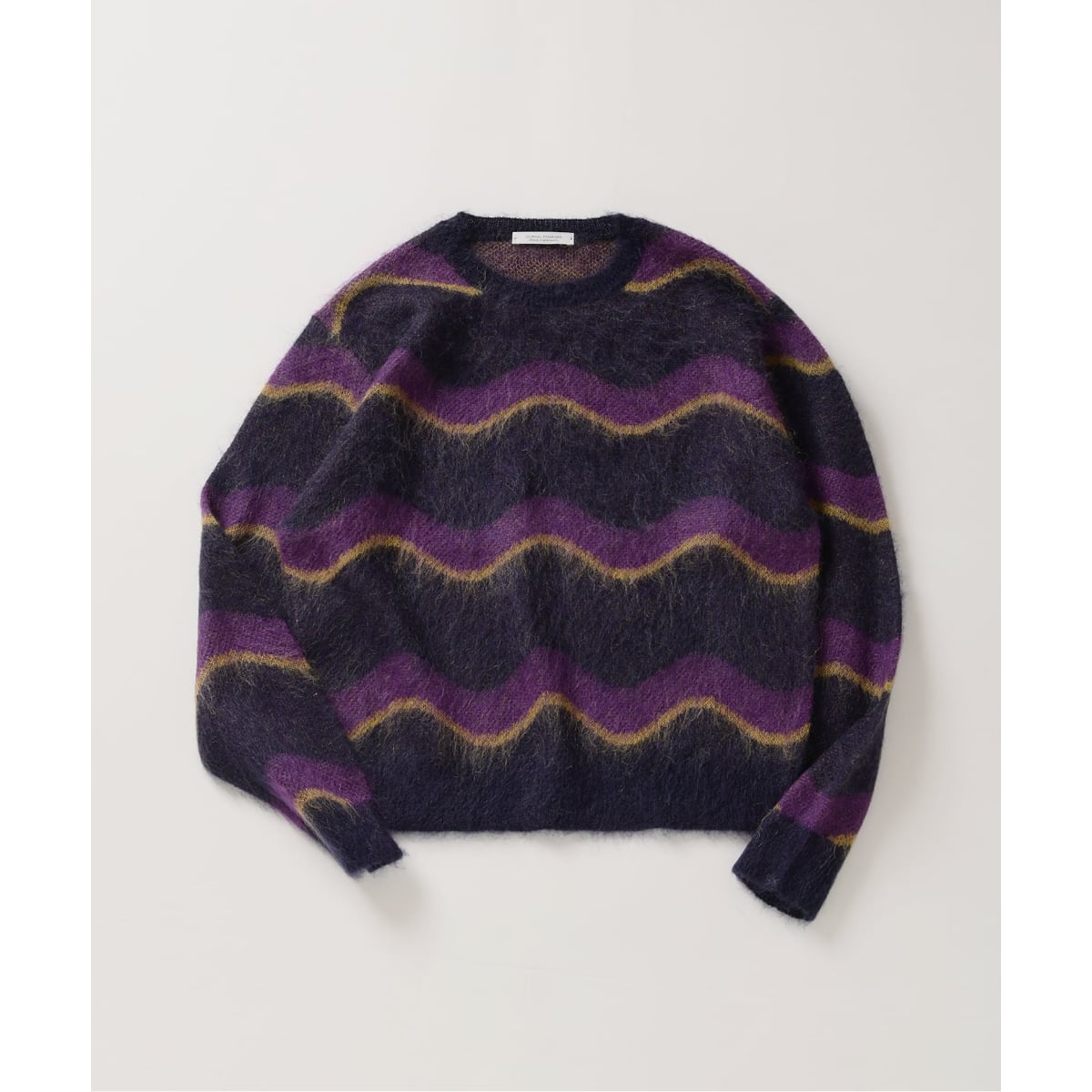 オーガニックコットン オーバーサイズ ボーダーニットマリンセーター