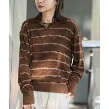 《追加2》ベロアニットロングスリーブポロシャツ