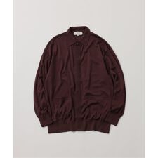 《予約》【FOLL / フォル】washable wool knit shirt