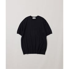 《予約》【FOLL / フォル】cotton cashmere knit tee(mix)