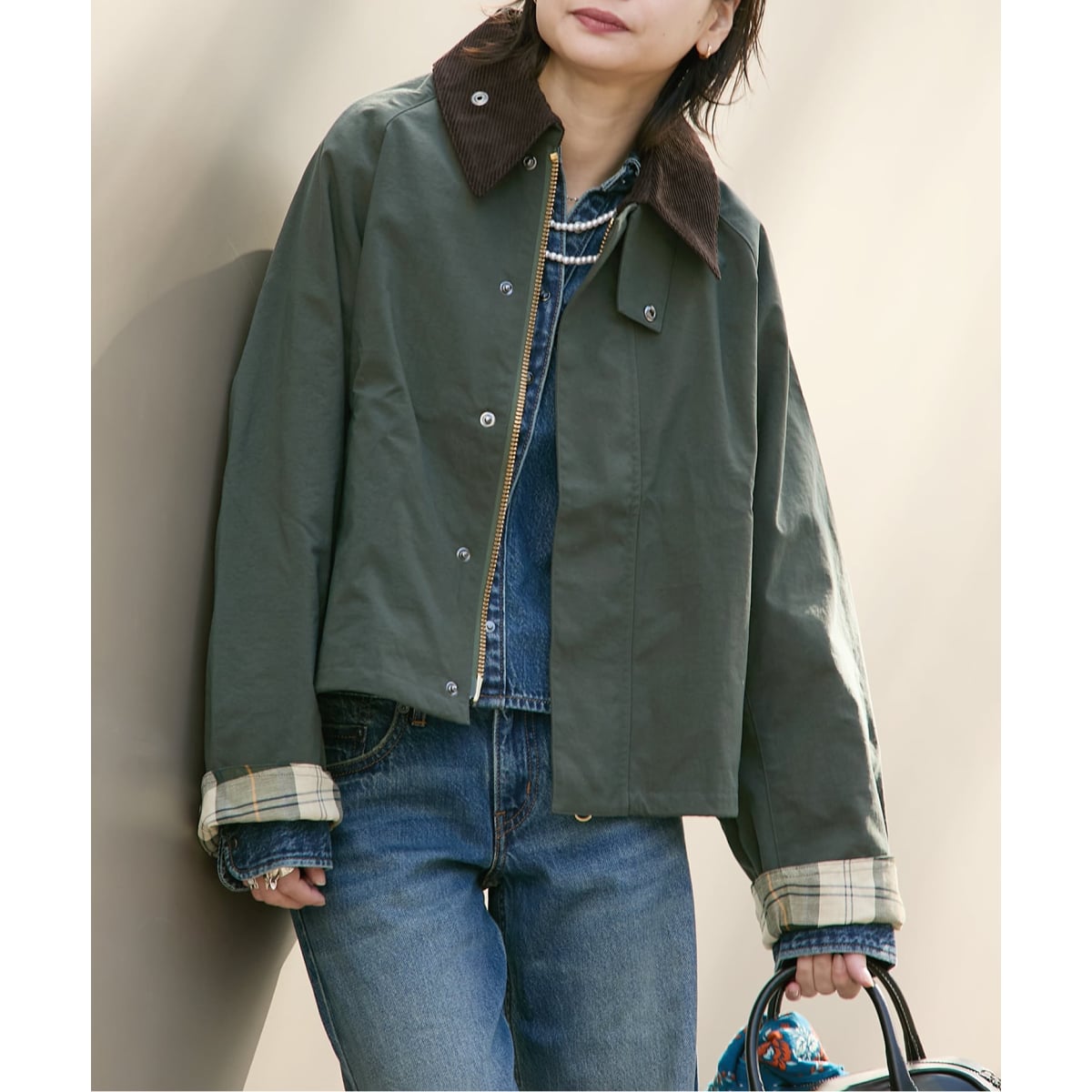 GIOLICA GRANPASチェックブルゾン | ジャーナルスタンダード(JOURNAL