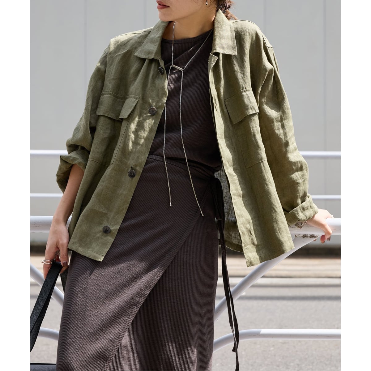 追加予約》リネンミリタリージャケット | ジャーナルスタンダード