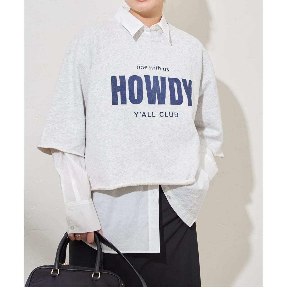 HOWDY ハーフスリーブスウェット