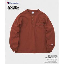 《予約》CHAMPION / チャンピオン for JS 長袖 ヘンリーネック