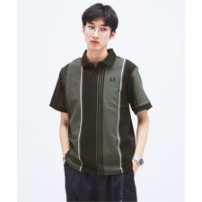 《予約》FRED PERRY / フレッドペリー 別注 ストライプ ピケ ポロシャツ