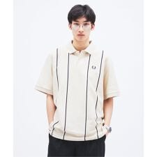 《予約》FRED PERRY / フレッドペリー 別注 ストライプ ピケ ポロシャツ