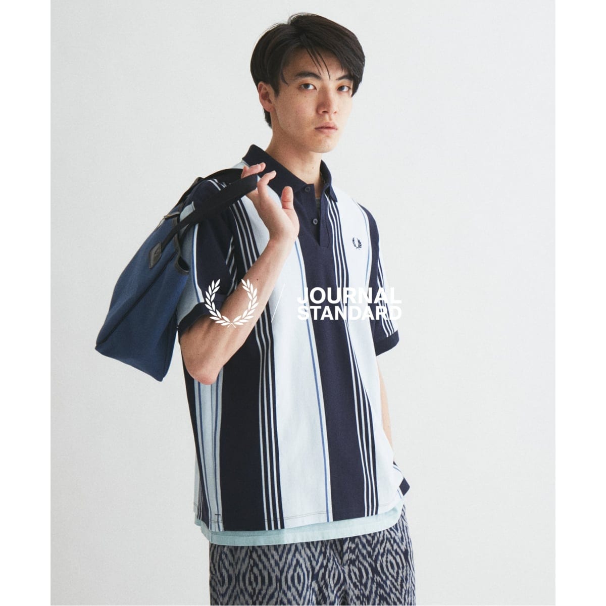 FRED PERRY / フレッドペリー 別注 ストライプ ピケ ポロシャツ