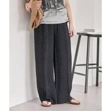 《予約》ドットプリントワイドパンツ