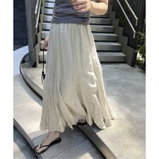 《追加予約》シアーレーヨンリネンスカート