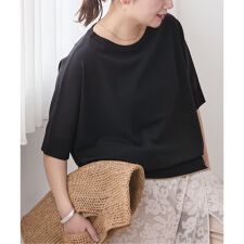 《予約》WASHABLE COOL UV ドルマンプルオーバー