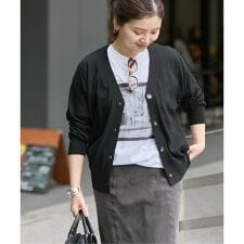 《予約》ウォッシャブル Vカーディガン