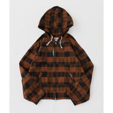 NOMARHYTHM TEXTILE / ノーマリズム テキスタイル Ikat Check Hood
