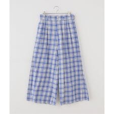 【HOLIDAY/ホリデイ】 CHECK DRAWSTRINGS SUPERWIDEPANTS