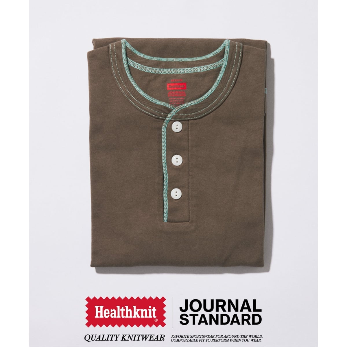 Healthknit / ヘルスニット 別注 ヘンリーネックTシャツ | ジャーナル Healthknit / ヘルスニット 別注 ヘンリーネックTシャツ | ジャーナル