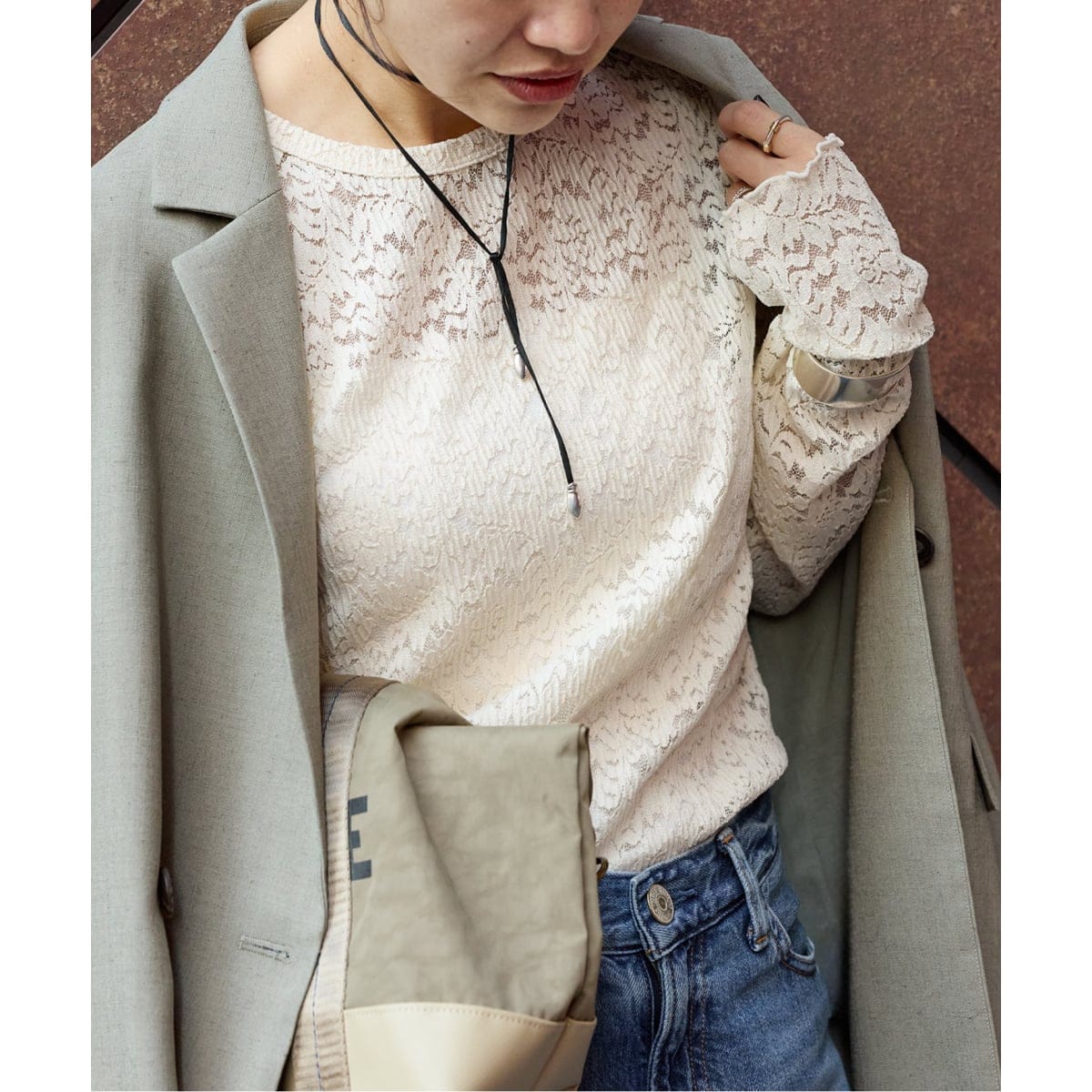 《WEB限定追加予約3》ストレッチフラワーレースインナー