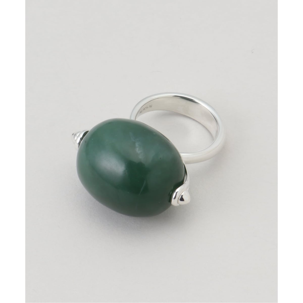 [�}���C]�yANNIKA INEZ/ �A�j�J �C�l�Y�z Large Stone Ellipse Ring/�W���[�i���X�^���_�[�h�iJOURNAL STANDARD�j �O���[��