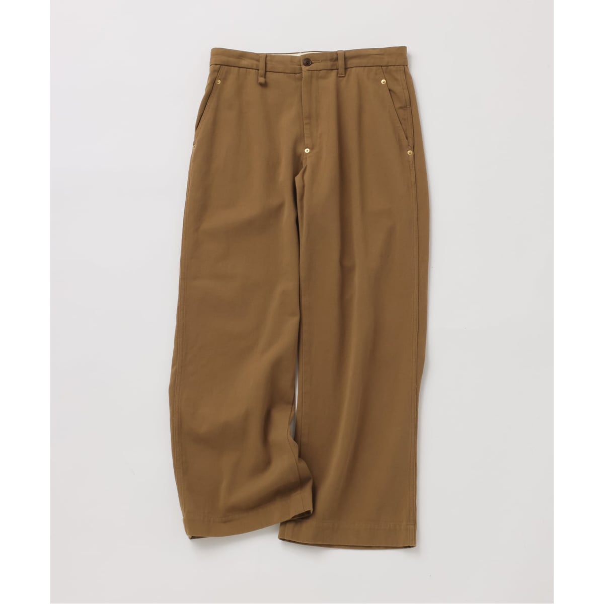 foll チノパン　ベージュ　サイズ2 予約》【FOLL / フォル】loose woven straight fit chino | ジャーナル