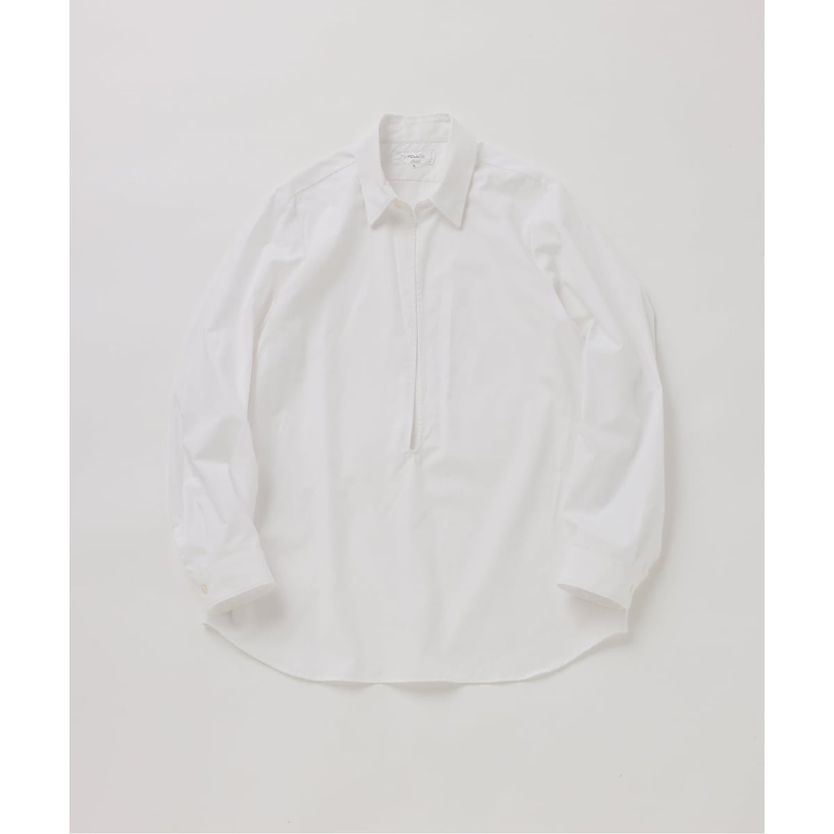 予約》【FOLL / フォル】cotton silk skipper shirt | ジャーナル