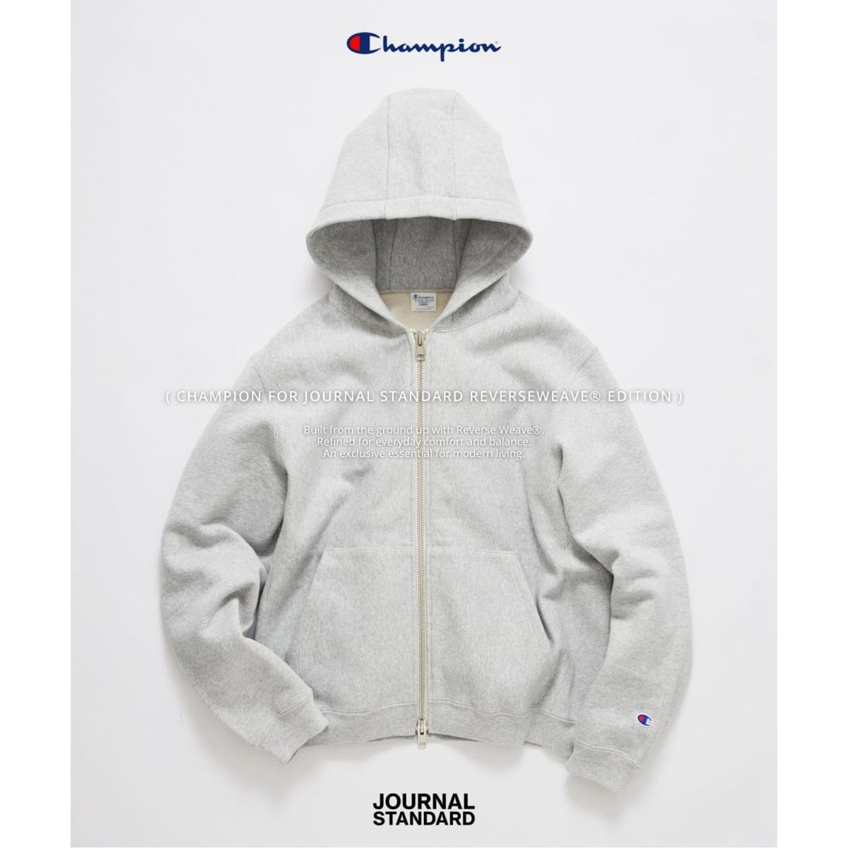 【JOURNAL STANDARD】ダブルジップパーカー champion for JOURNAL STANDARD private fit zip hood | ジャーナル