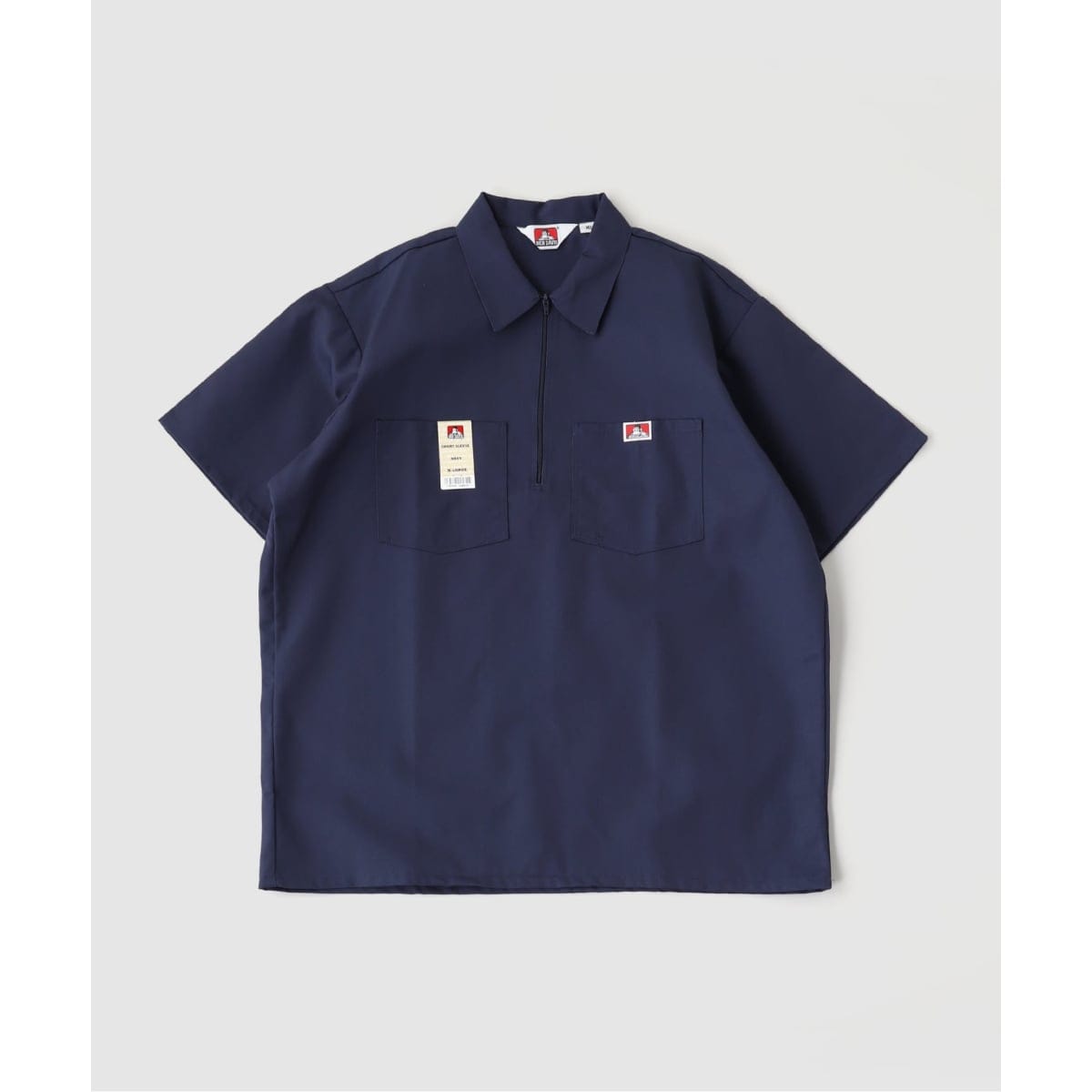 [�}���C]BEN DAVIS / �x���f�C�r�X SS ST 1/2 Zip Shirt/�W���[�i���X�^���_�[�h�iJOURNAL STANDARD�j �l�C�r�[