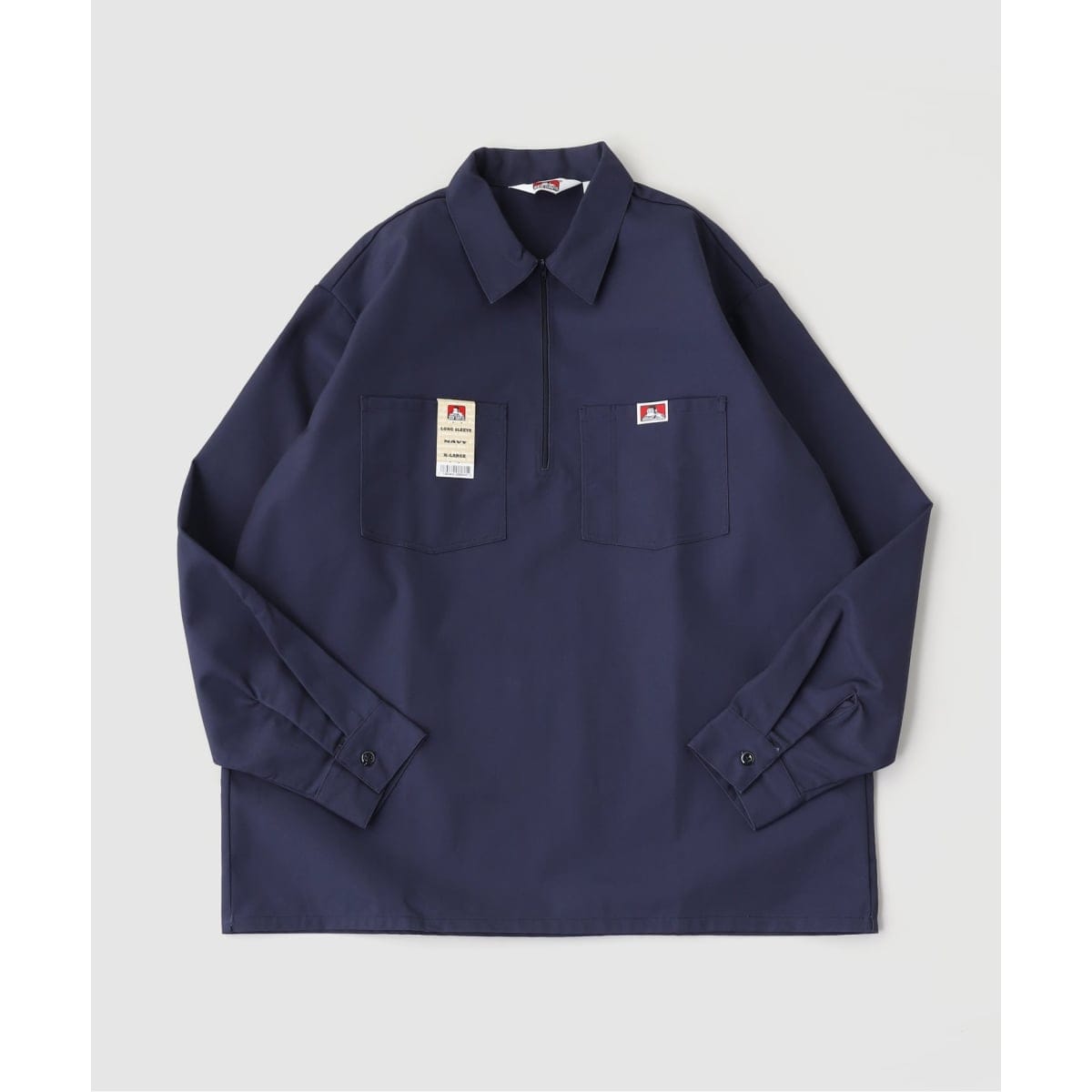 [�}���C]BEN DAVIS / �x���f�C�r�X LS ST 1/2 Zip Shirt/�W���[�i���X�^���_�[�h�iJOURNAL STANDARD�j �l�C�r�[