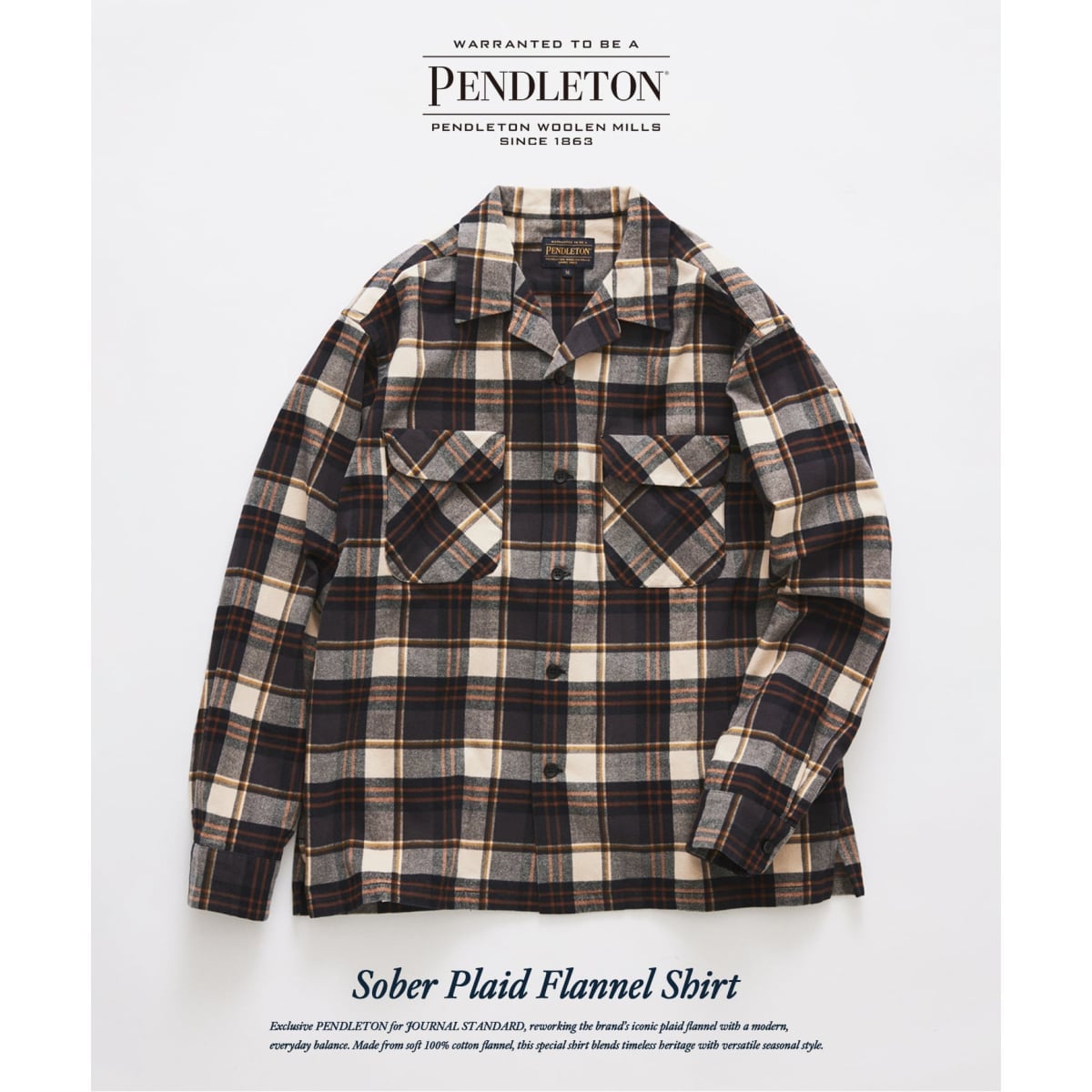 ジャーナルスタンダードレリューム別注　ペンドルトン　チェック柄シャツ Mサイズ 予約》PENDLETON / ペンドルトン 別注 チェックフランネルシャツ