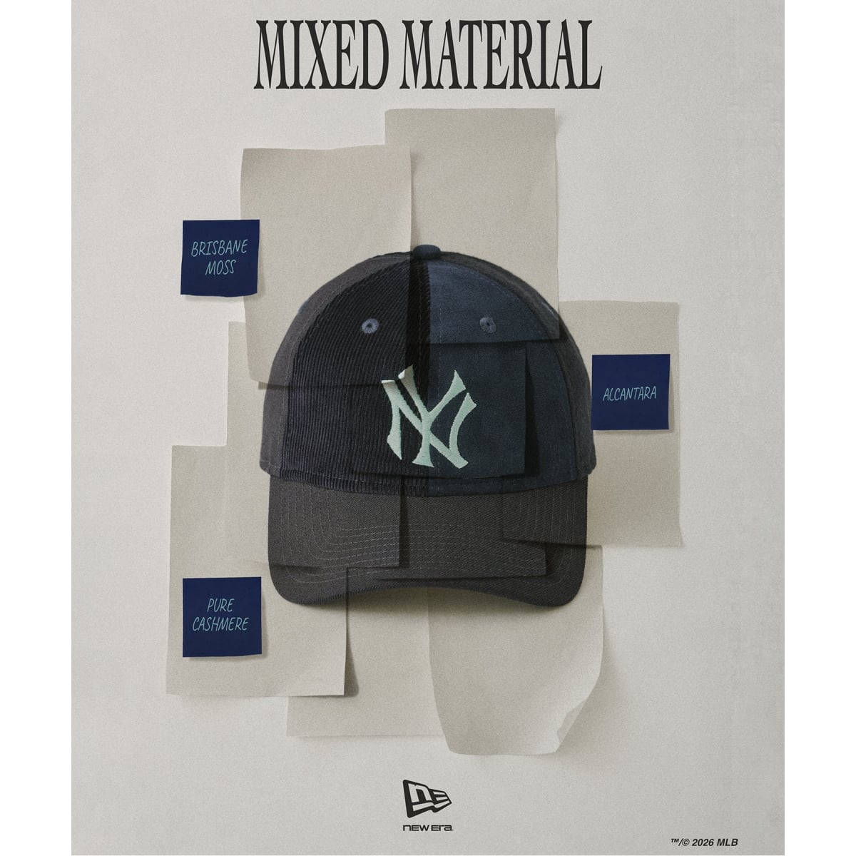 NEW ERA / ニューエラ 別注 MIXED MATERIAL NYY 940 UNST | ジャーナル