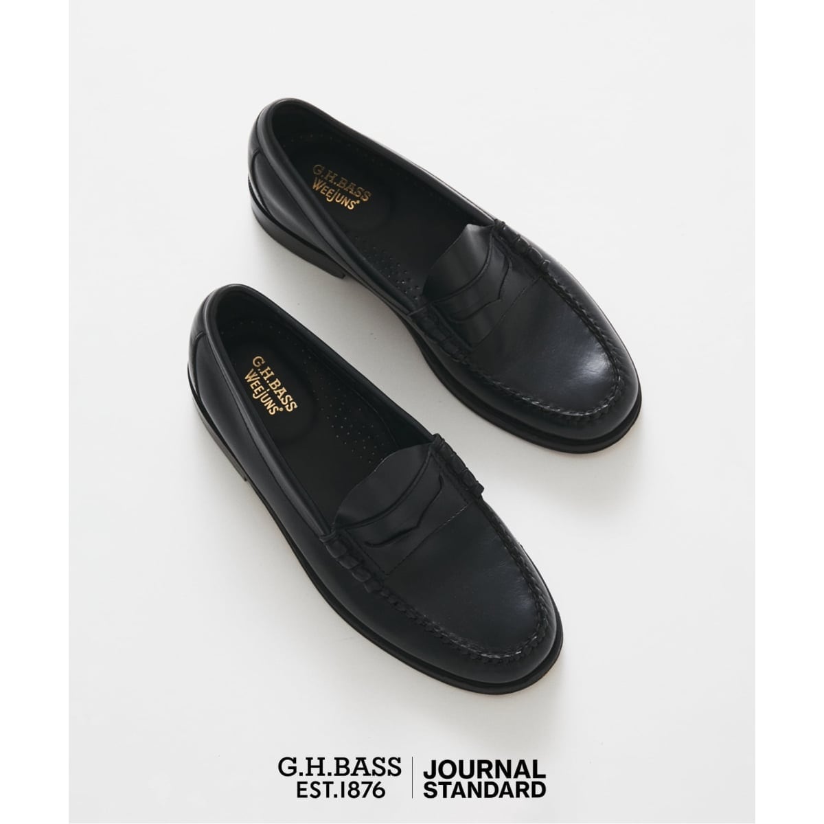 [�}���C]G.H.BASS / �W�[ �G�C�` �o�X �ʒ� LARSON MOC- PULL UP/�W���[�i���X�^���_�[�h�iJOURNAL STANDARD�j �u���b�N