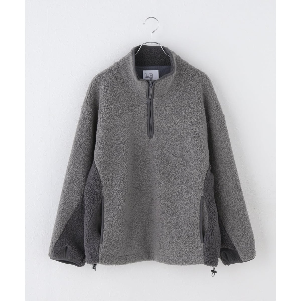[�}���C]�yLAYAS/���C���[�Y�z FLEECE HALF ZIP TOP/�W���[�i���X�^���_�[�h�iJOURNAL STANDARD�j �O���[