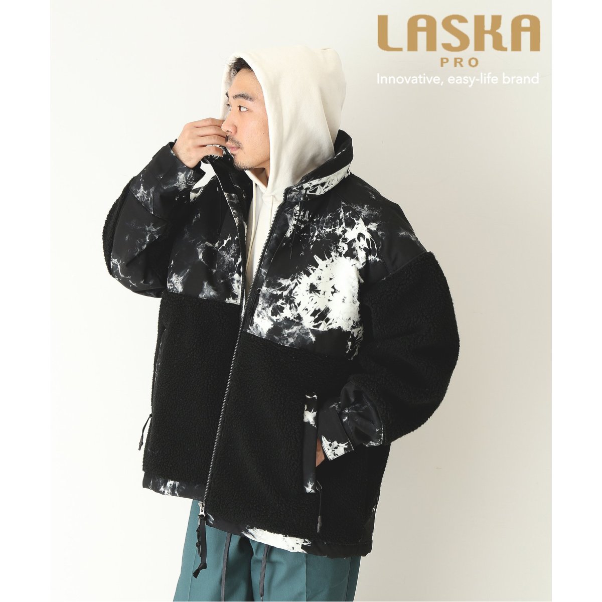 フードフードありJOURNAL STANDARD LASKA ボアフリースジャケット