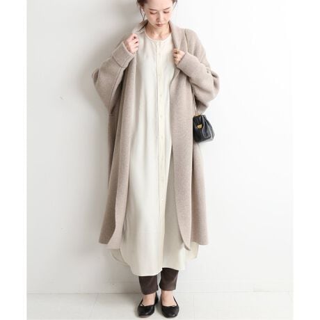 キュプラサテンノーカラーシャツワンピース◇ | イエナ(IENA) | マルイ  