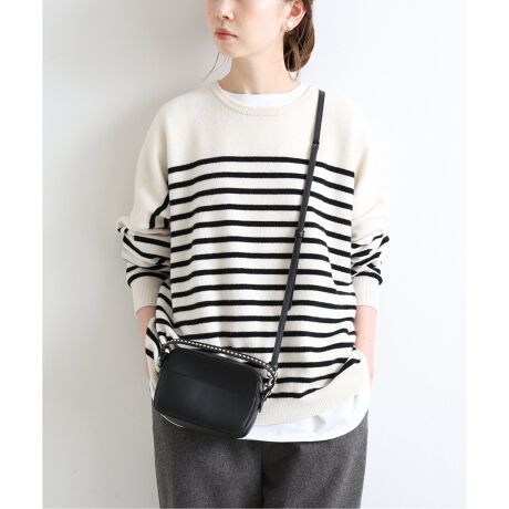 追加》ウールボーダークルーネックプルオーバー◇ | イエナ(IENA  