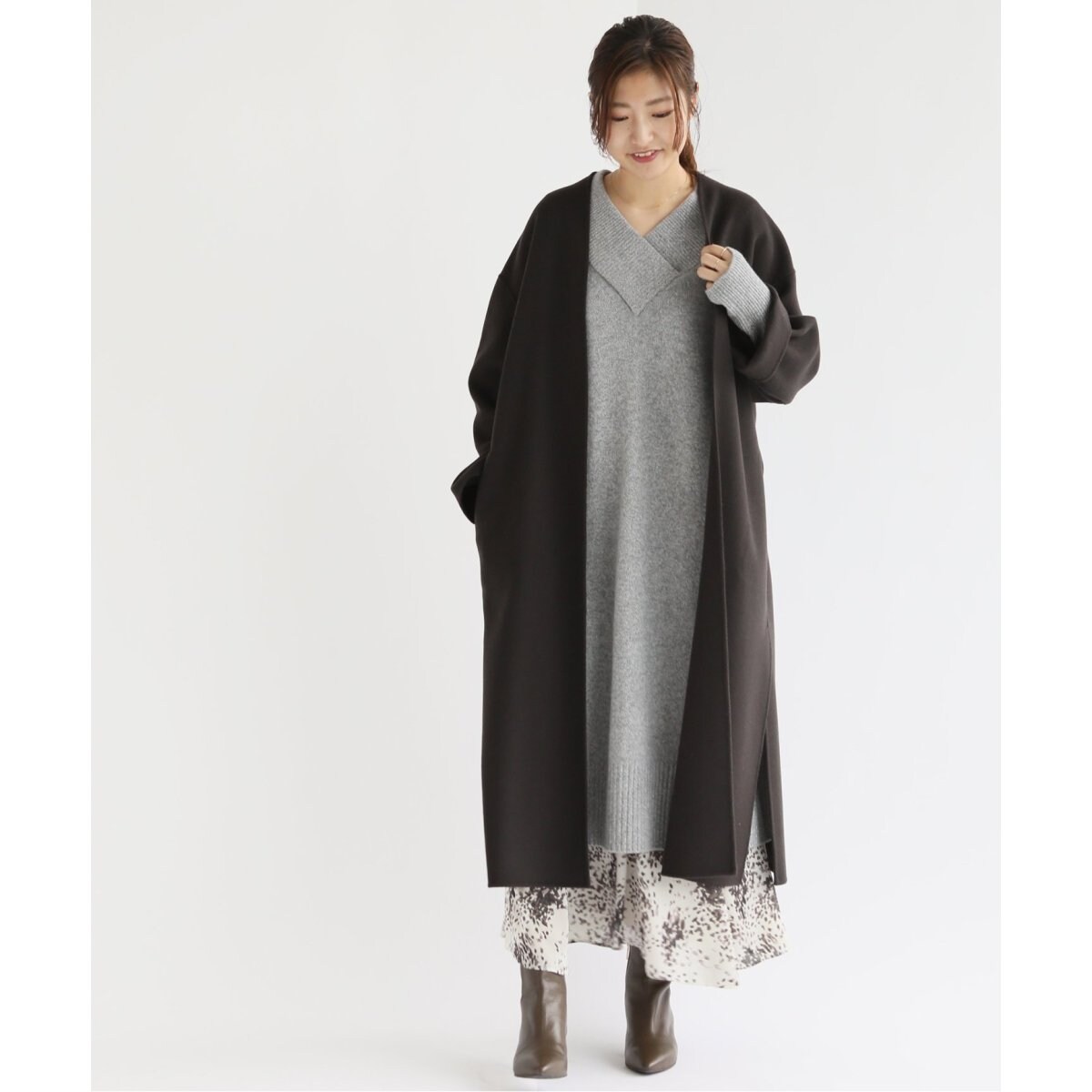 極美品 IENA MANTECO ダブルフェイス ショート ウールコート ベルト 追加予約》MANTECOダブルフェイスコート◇ | イエナ(IENA