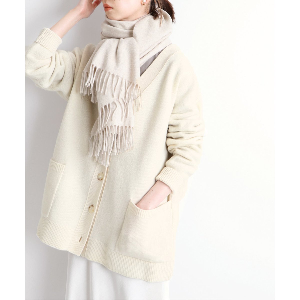 AQUA ワイドVネックカーディガン◇ | イエナ(IENA) | マルイウェブチャネル